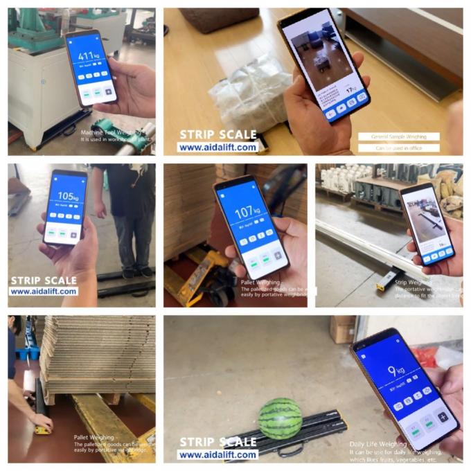 Bluetooth Industrial Scale Untuk Palet, Bar Weighing Scale Skala balok portabel 1500kg 7