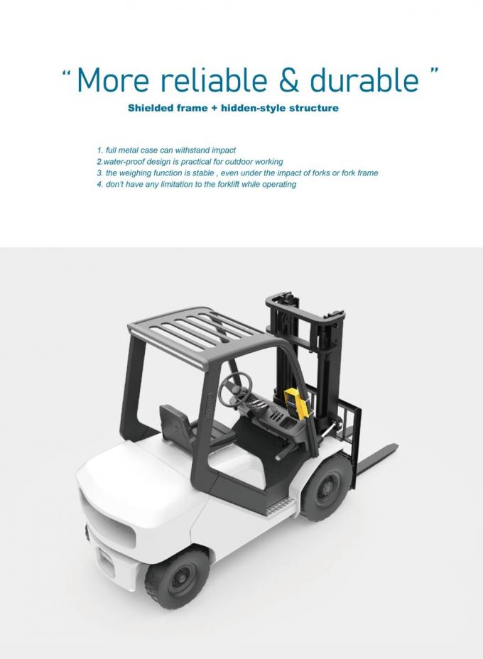 Skala Forklift Digital Profesional 5000kg Balance Truk Industri Menggunakan indikator berat forklift 6