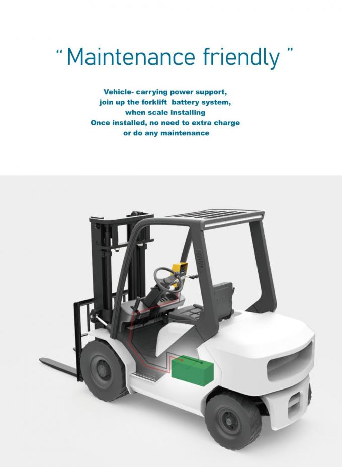 Skala Forklift Digital Profesional 5000kg Balance Truk Industri Menggunakan indikator berat forklift 8