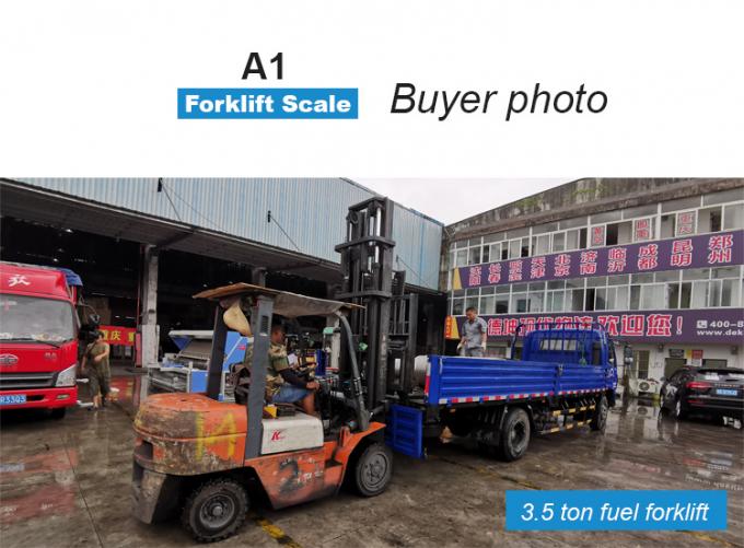 Skala Forklift Digital Profesional 5000kg Balance Truk Industri Menggunakan indikator berat forklift 10