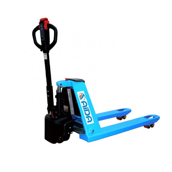Hand Held 2 Ton Electric Pallet Truck Jack Forklift DC Motor 190mm Ketinggian Angkat 0