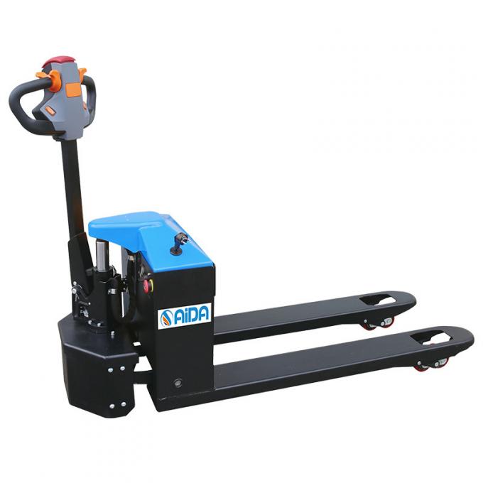 Listrik Palet Jack Lift, Walkie Rider Palet Truck Dengan Baterai 0