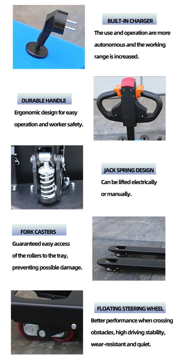 Walkie Electric Pallet Jack Forklift Truck Pengolahan asam timbal 1
