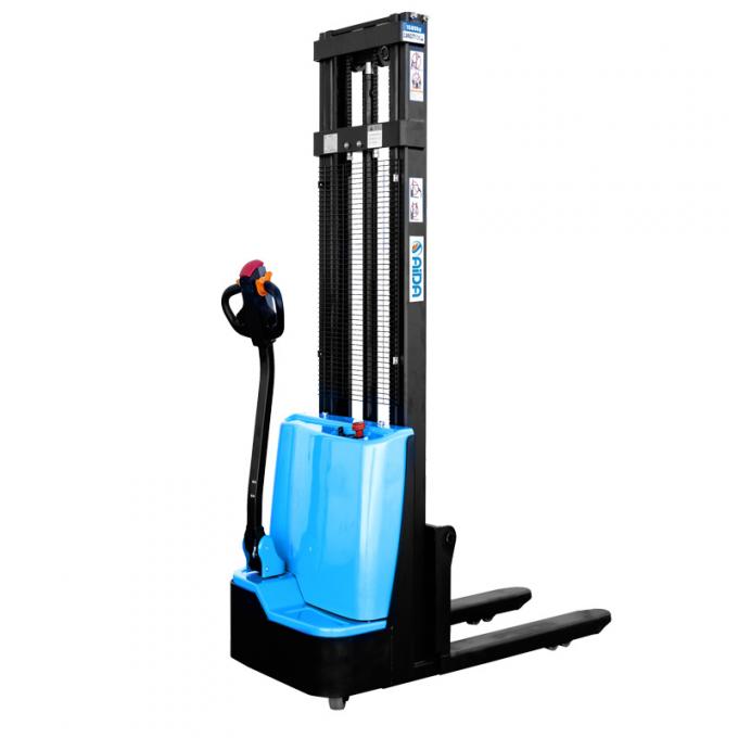 Truk listrik Pedestrian Palet Stacker 1,5 ton ketinggian angkat 3000mm 0