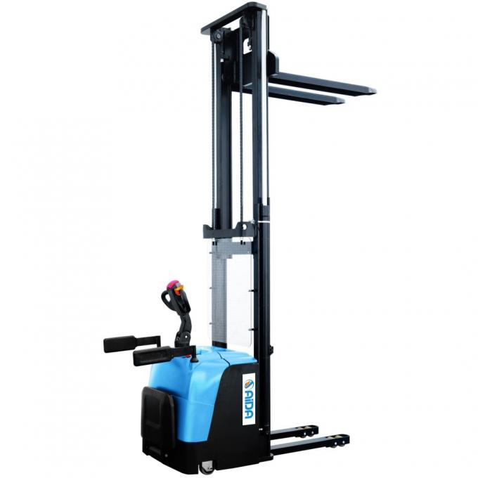 Motorized Electric Stacker Lift 5500mm Ketinggian Kontrol PLC Otomatis listrik mencapai stacker 2