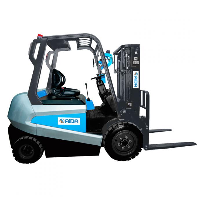 ISO Certified Full Electric Forklift 2 Ton, Truk Forklift Listrik 6m Ketinggian Angkat 2 Ton 0