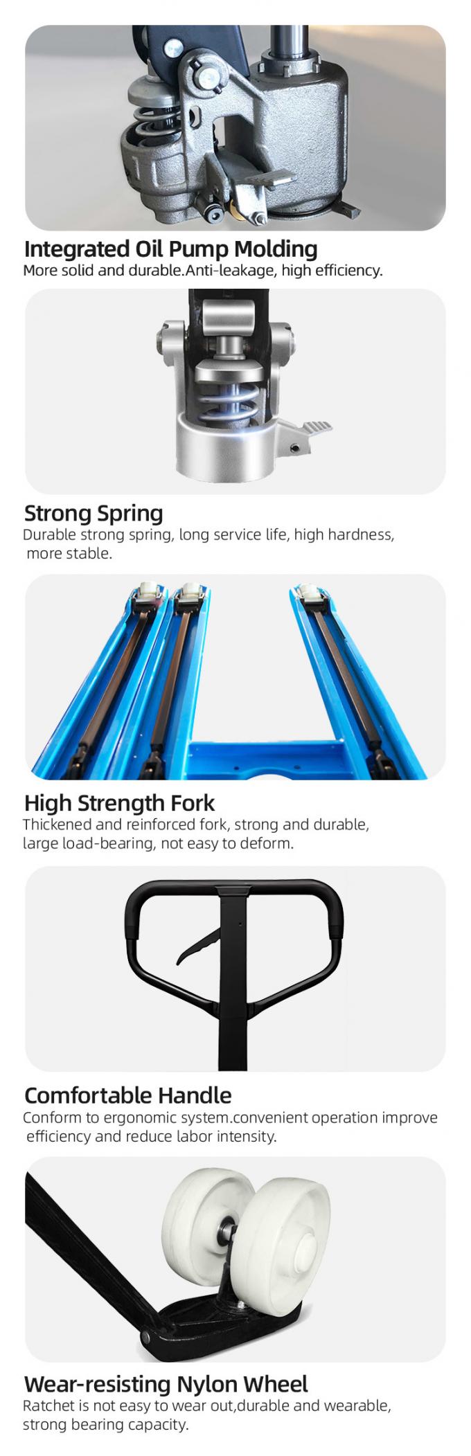 Mobil Pallet Hand Pallet 2000kg Blue Powder Coated 1