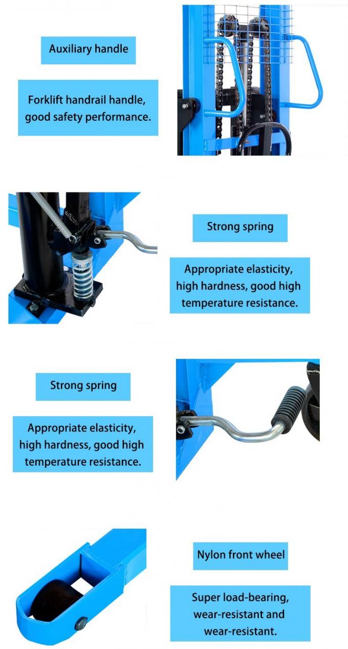 Hand Operated Hydraulic Stacker 1 ton 1