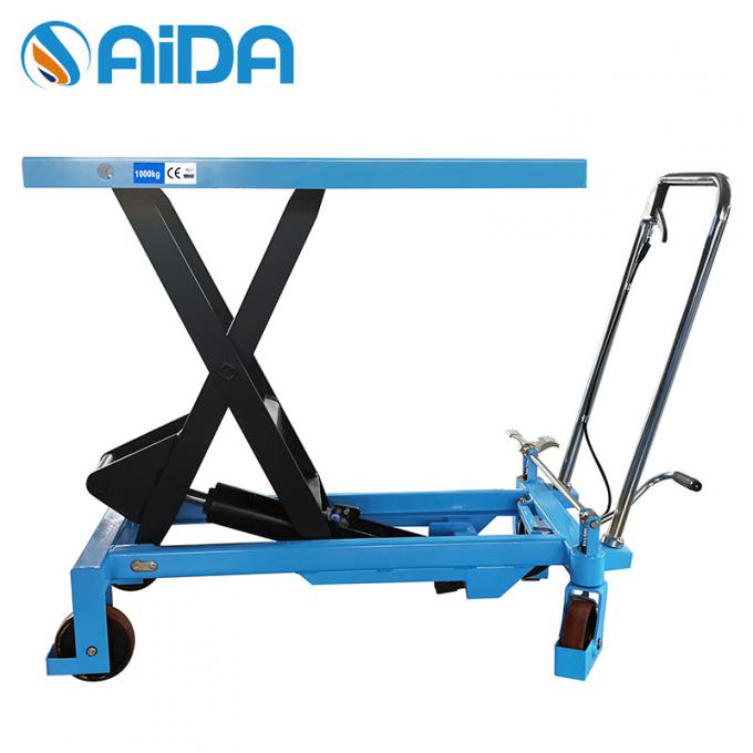Hand Scissor Lift Table Trolley, 150kg Pallet Hydraulic Lift Table platform angkat gunting hidraulik 1