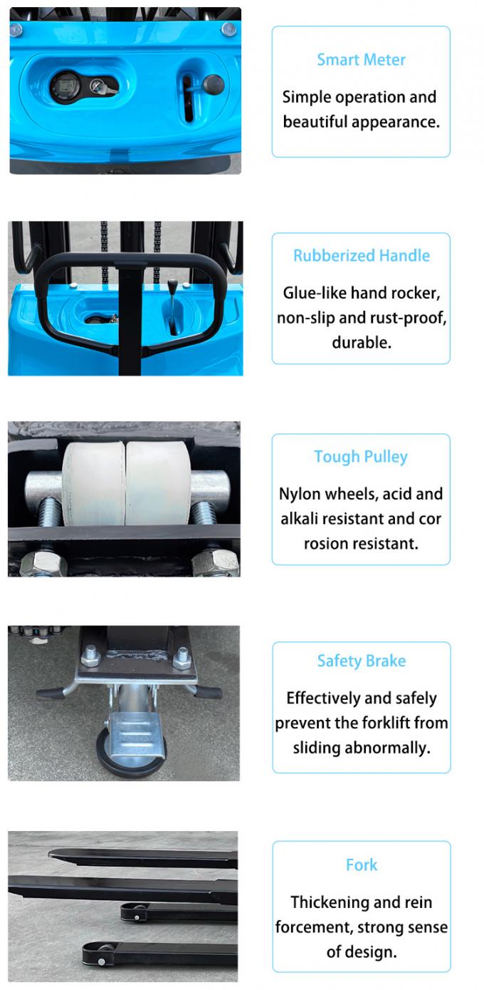 Remote Control Semi Battery Stacker, Light Self Loading Palet Stacker 1