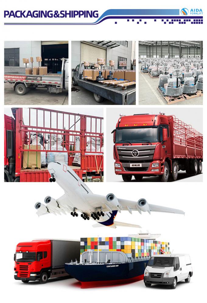 Lithium Ion Mini Electric Powered Forklift 3000mm Lift Height Sit Down Forklift listrik 11