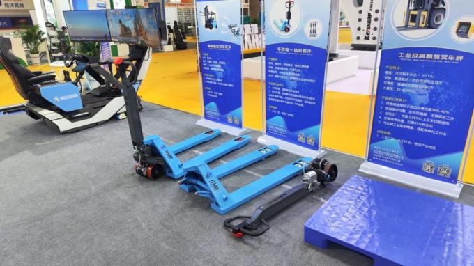 Anti Static Jack Palet Truck Bagian Self-Manual 800W Drive Motor 0