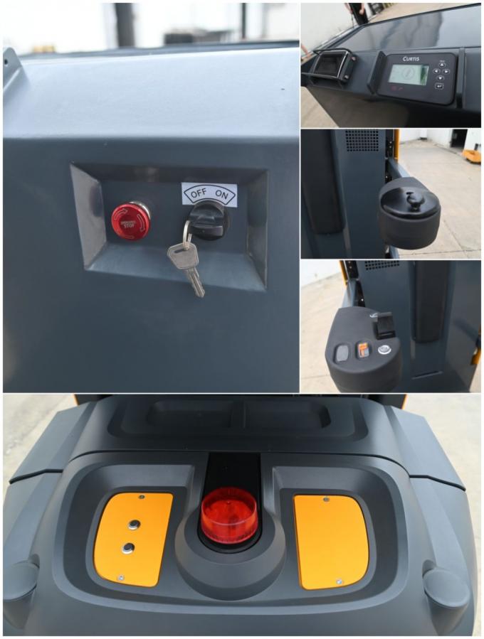 OEM Warehouse Order Picker Mesin bertenaga truk stacker, Multi Level Order Picker 23 kaki Tinggi Lift 3