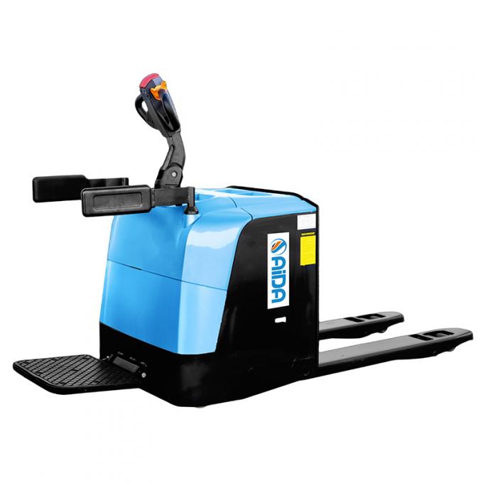 Stand Up Type Electric Pallet Jack Forklift 3 Ton Kapasitas Dengan Sikat 0