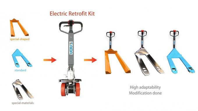 Palet Trucks atau Platform Trucks Power Traction Handle Kit Anti-statis 4