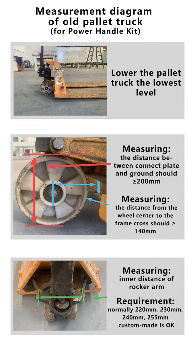 Menghidupkan kembali truk palet hidrolik lama dengan Power Traction Handle Kit 2000kg 1